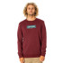 Sweatshirt Rip Curl Surf Revival Box M Rouge foncé
