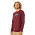 Sweatshirt Rip Curl Surf Revival Box M Rouge foncé