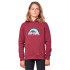Sweat à capuche Rip Curl Mama Pop Boy Rouge foncé