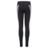 Leggings adidas Coton 3 bandes Fille Noir/Blanc