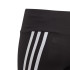 Leggings adidas Coton 3 bandes Fille Noir/Blanc
