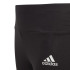 Leggings adidas Coton 3 bandes Fille Noir/Blanc