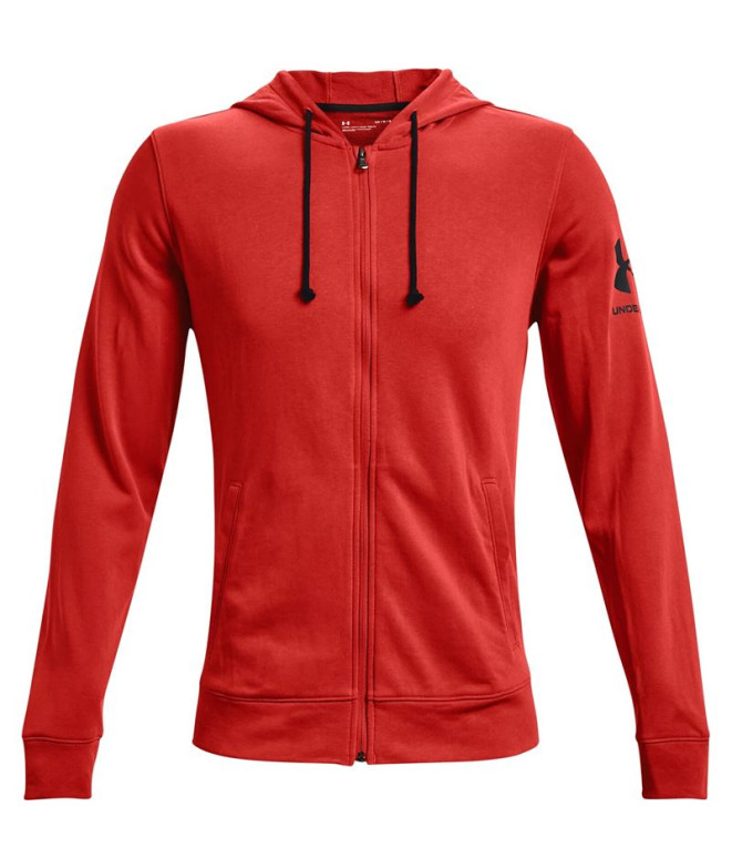 Veste Under Armour Rival Terry Man Rouge/Noir