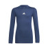 Maillot de football à manches longues adidas Techfit Boys Navy