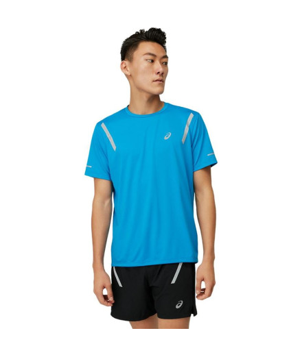 ASICS T-Shirt de running Lite-Show M Bleu