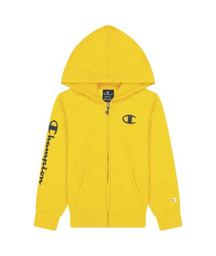 Veste Champion Full Zip Logo Boy Yellow