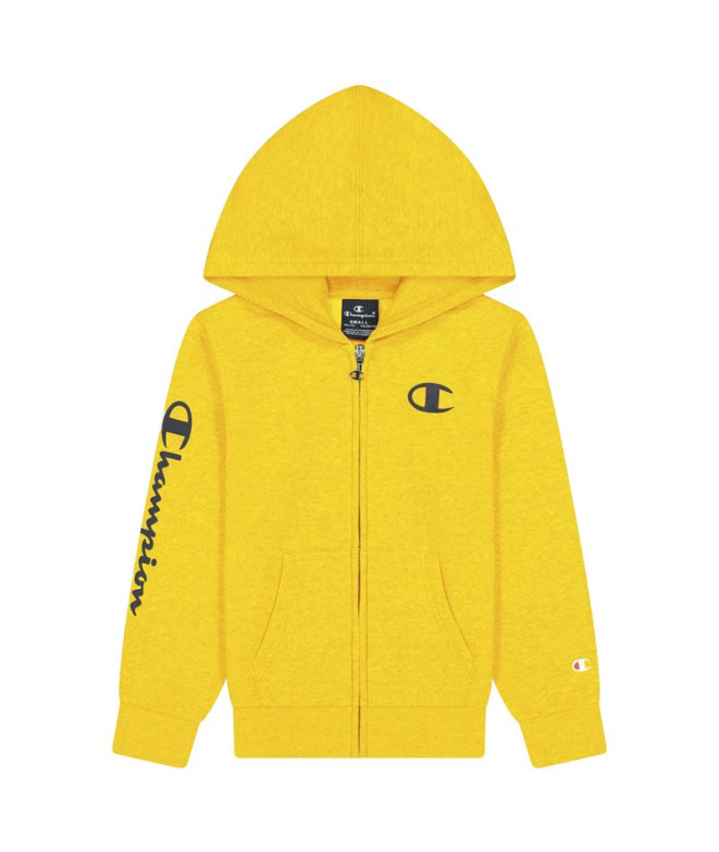 Veste Champion Full Zip Logo Boy Yellow