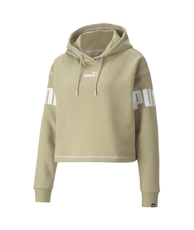 Sweatshirt Puma Power Hoodie Fl W Green