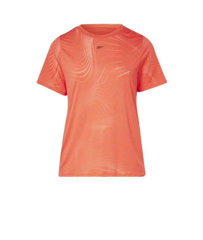 T-shirt Fitness Reebok de Rouge Femme