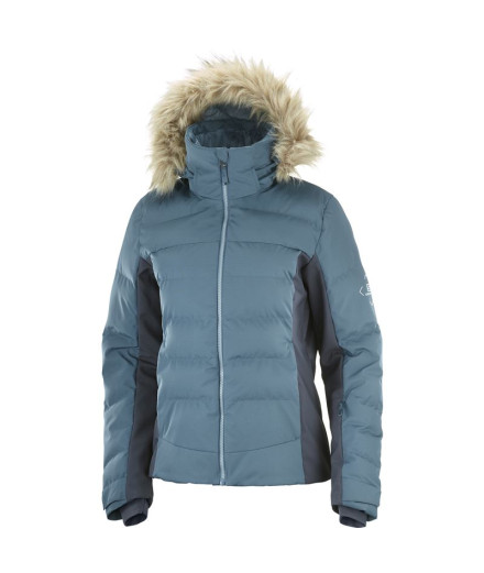 Veste de ski Salomon Stormcozy W Bleu clair