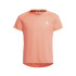 T-Shirt d'entraînement adidas Aeroready 3-Stripes Filles Acid Red
