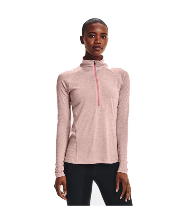 T-shirt Under Armour Tech 1/2 Zip W Pink