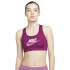 Brassiere de sport Nike Dri-FIT Swoosh W Sangria