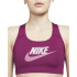 Brassiere de sport Nike Dri-FIT Swoosh W Sangria