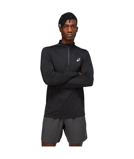 T-shirt ASICS Core 1/2 Zip M Noir