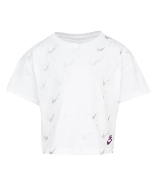 T-shirt Nike Kids Sb Icon Girls Blanc T-shirt...