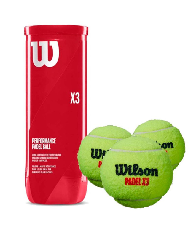 Balles Wilson Padel X3