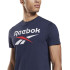 T-shirt Reebok Big Logo M Bleu