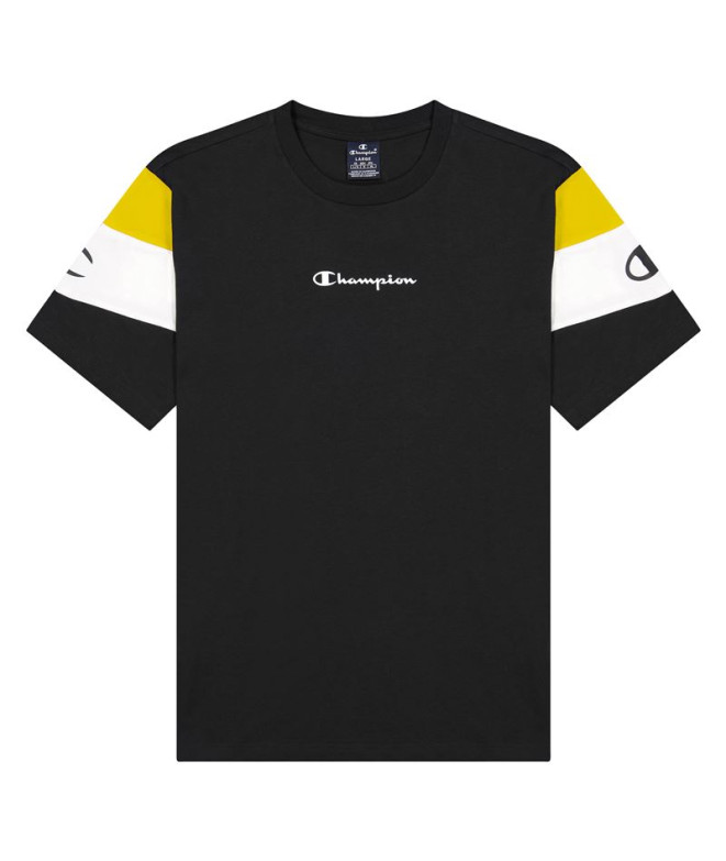 T-shirt Champion Crewneck Color Block M Noir