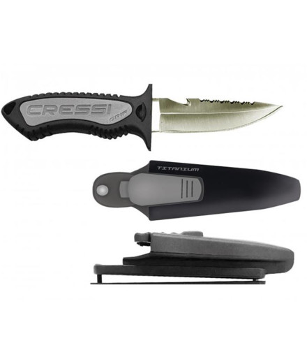 Couteau de chasse Sous-Marine Cressi Sub Grip Pointe...