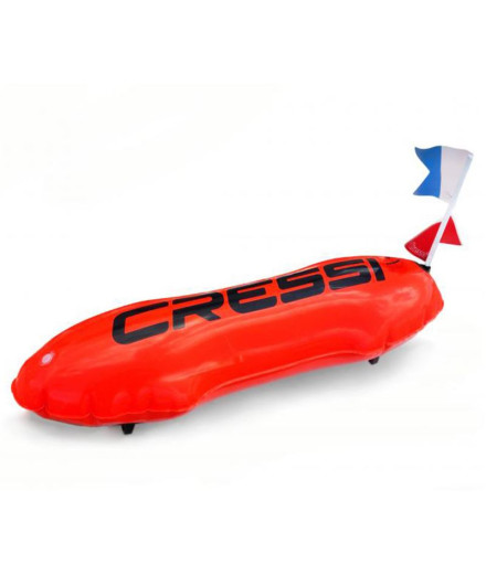 Bouée de chasse Sous-Marine Cressi Sub Équipe 7" Orange