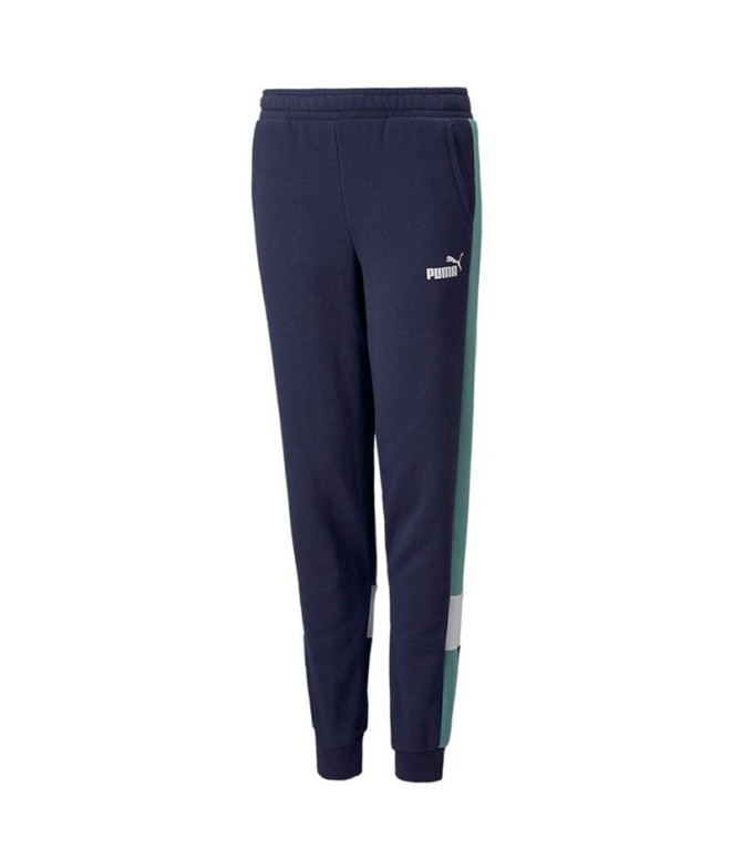 Puma Essential+ Trousers Colorblock Boy Blue