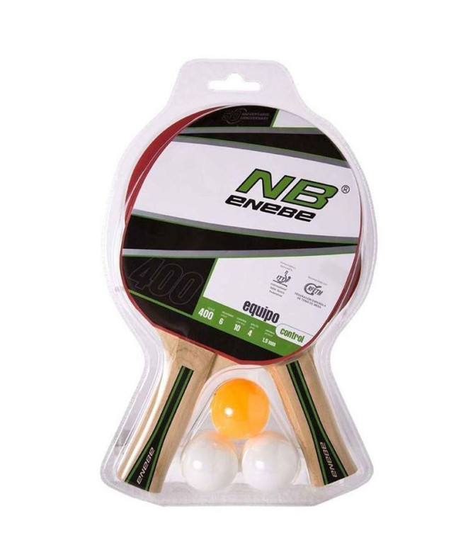 Set Balles Enebe 2 Pagaies + 3 Ping Pong Team...