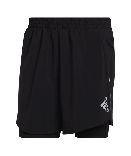 Short de running adidas Two-in-One M Noir