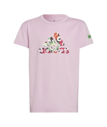 T-shirt adidas Aeroready Training Imprimé floral Filles Rose