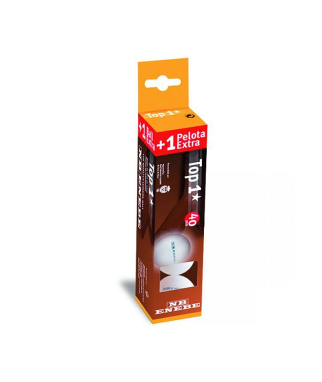 Boîte 3+1 Balles Enebe Haut 1* 40 MM Blanc