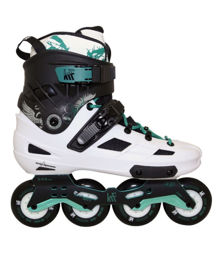 Patins à roues alignées KRF Freeskate Angel 4x80 Blanc/Vert