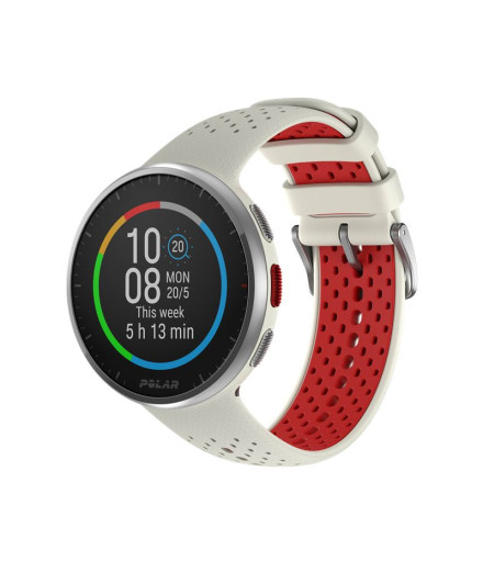 Montre Polar Pacer Pro Blanc/Rouge