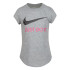 T-shirt Nike Fille Swoosh JDI Gris