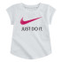 T-shirt Nike Fille Swoosh JDI Blanc