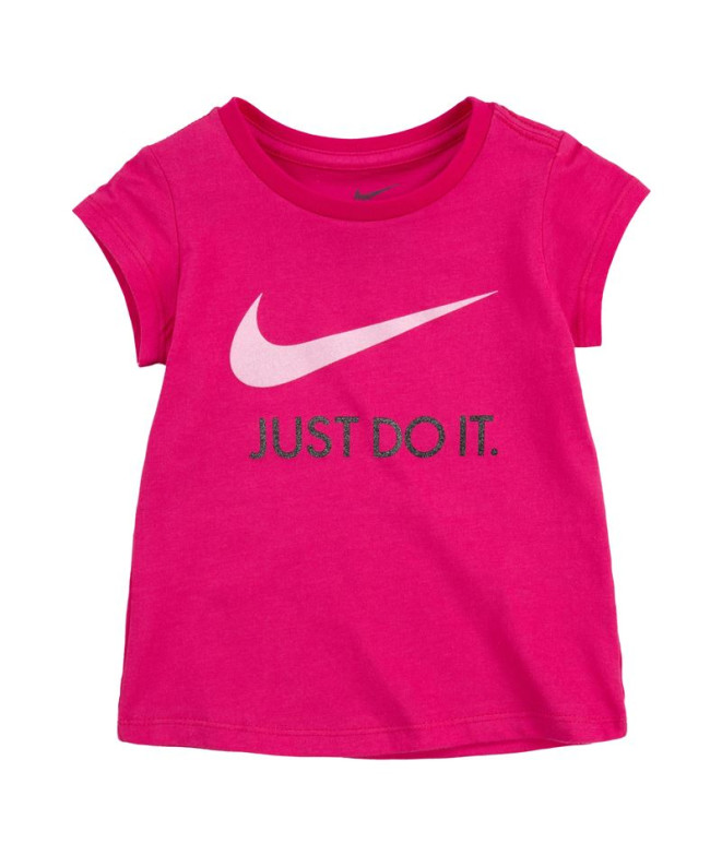 T-shirt Nike Fille Swoosh JDI Fuchsia