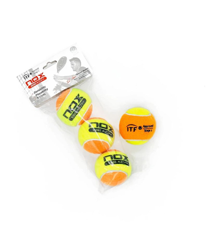 Balles de tennis Nox 3 Pro Titanium Beach YW