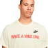 T-shirt Nike Homme Bonne journée Beige