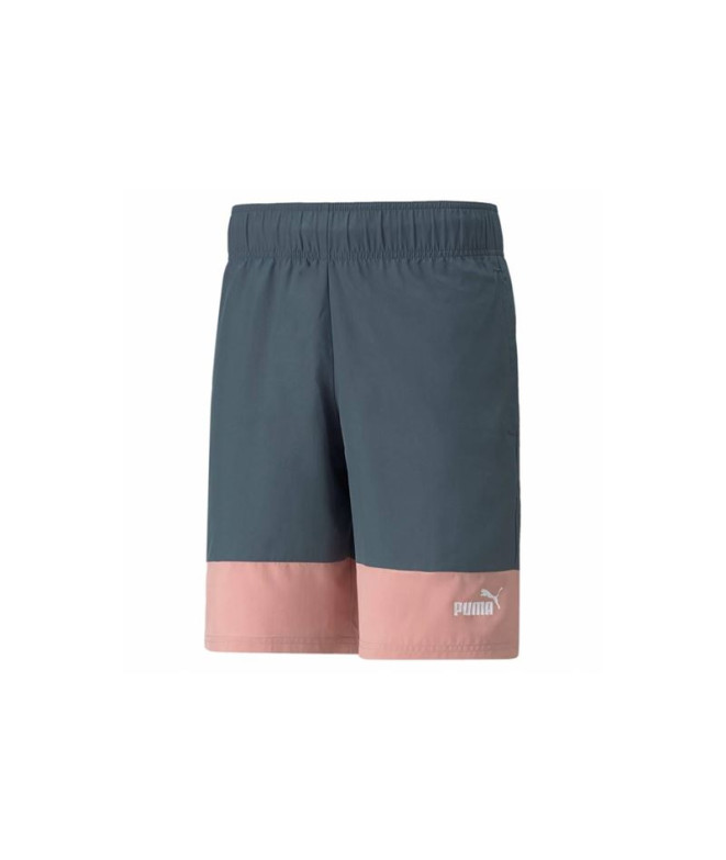 Short Hommes Puma Power Colorblock Gris