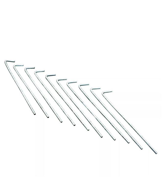 Pack Regatta 10 piquets Piquet d'acier 8" fil rond