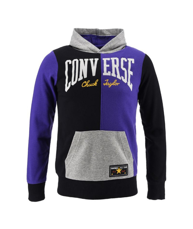 Sweatshirt Converse Throwback Split Block Bk Boys