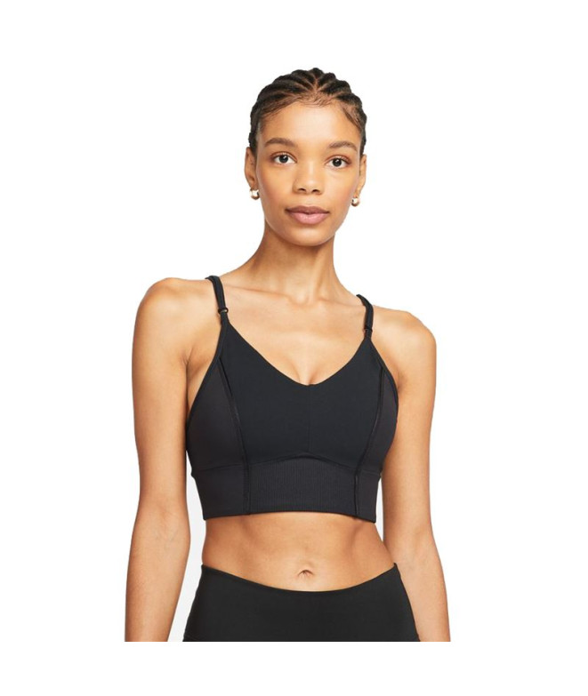 Brassiere de sport Nike Yoga Dri-Fit Indy Noir