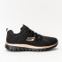 Chaussures Skechers Graceful-Get Connect Femme Maille noire/bordures or rose