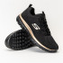 Chaussures Skechers Graceful-Get Connect Femme Maille noire/bordures or rose