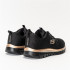 Chaussures Skechers Graceful-Get Connect Femme Maille noire/bordures or rose