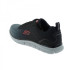 Chaussures Skechers Track-Ripkent Homme Maille noire/bordures anthracite