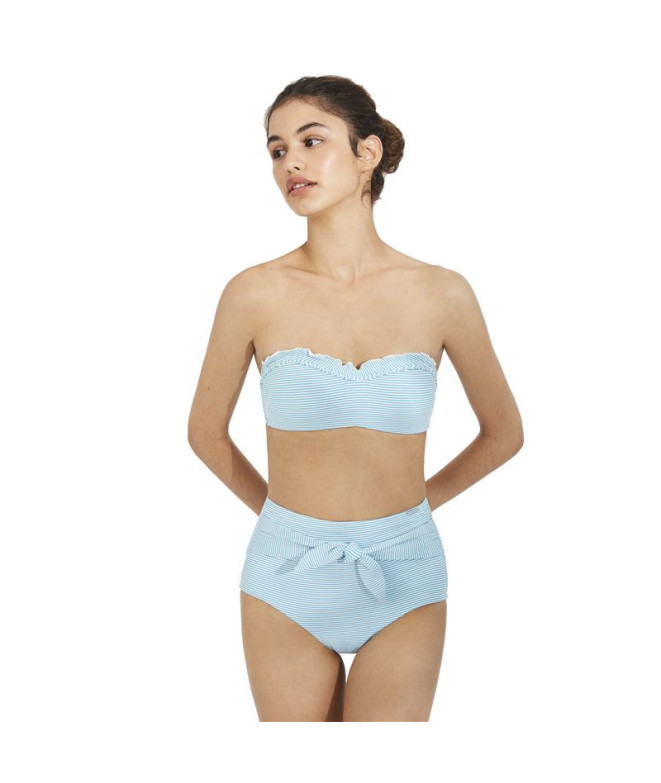 Top de bikini Ysabel Mora Bandeau Stripes B Cup