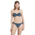 Top de bikini Ysabel Mora Bandeau Push-Up B Cup Bleu