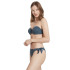 Top de bikini Ysabel Mora Bandeau Push-Up B Cup Bleu