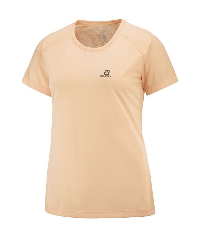 Running top Salomon Cross Rebel Femme Salmon
