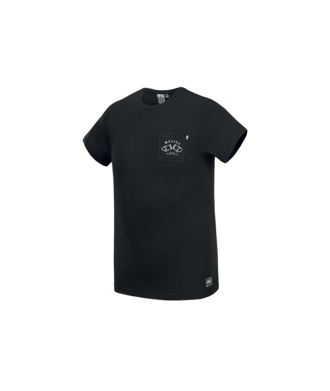 T-Shirt Picture Waisted Pocket Man Bk